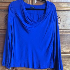 Theory Royal Blue Shirt Blouse - Small